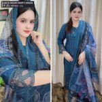 Agha Noor Premium Party Dress - 01 ( Sea Green Color )