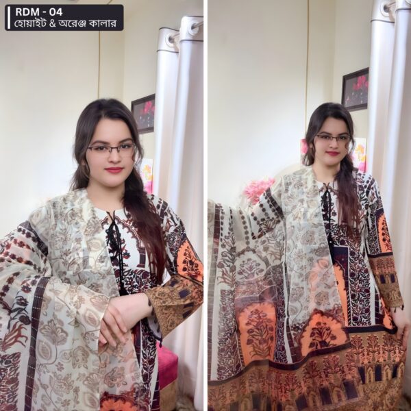 RDM - 04 ( White & Orange Color )